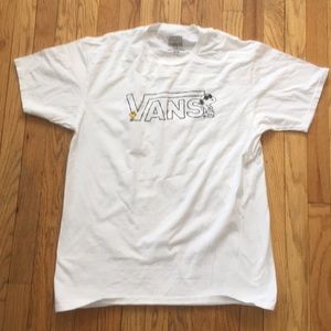 Vans snoopy peanuts white T-shirt size L